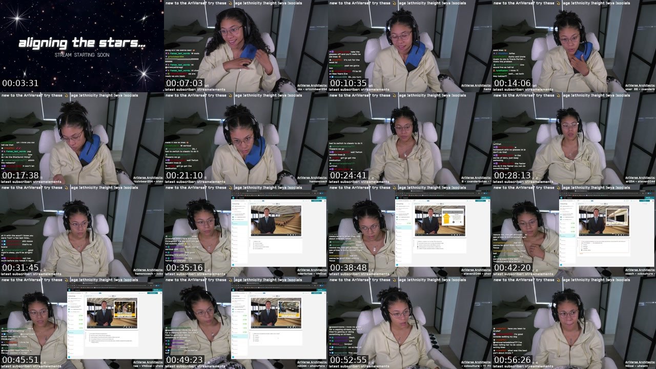 Contact-sheet preview of viramyalterego's Twitch recording