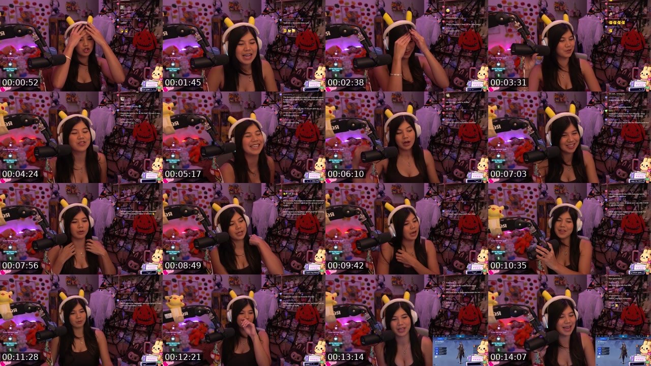 Contact-sheet preview of TiffachuFTW's Twitch recording