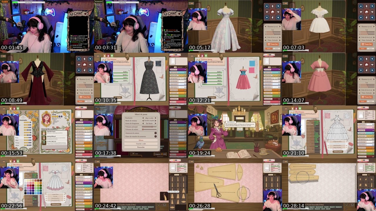 Contact-sheet preview of MissPolaroid's Twitch recording
