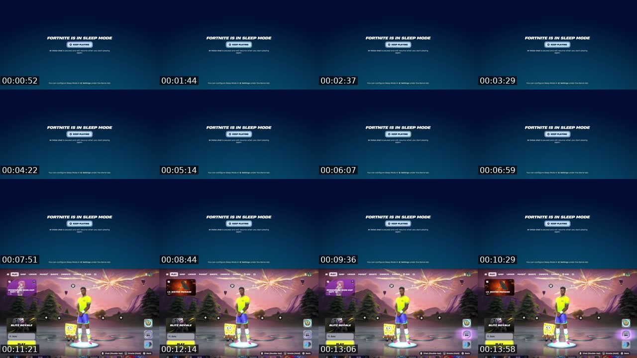Contact-sheet preview of cutecandy61's Twitch recording