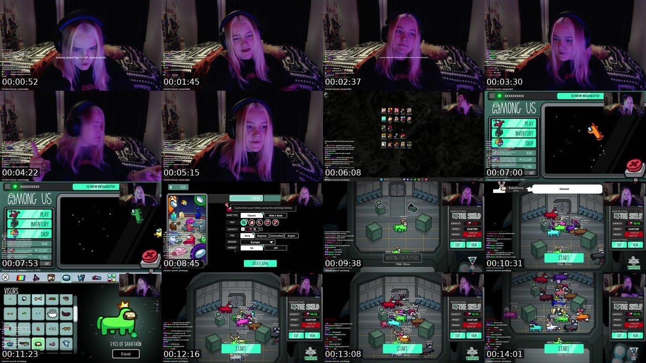 Contact-sheet preview of suhmuri's Twitch recording