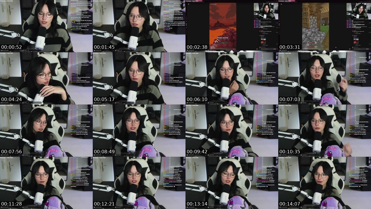 Contact-sheet preview of Weeelpe's Twitch recording