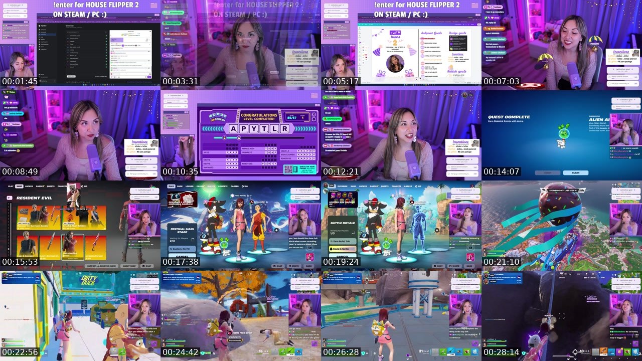 Contact-sheet preview of herokerrey's Twitch recording