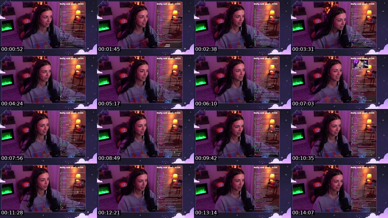 Contact-sheet preview of kwissy's Twitch recording