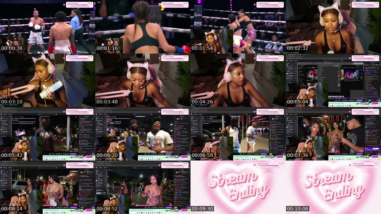 Contact-sheet preview of DejaRennae's Twitch recording