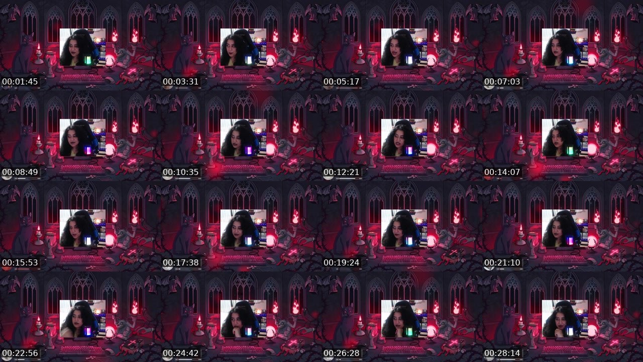 Contact-sheet preview of DevilishNancy's Twitch recording