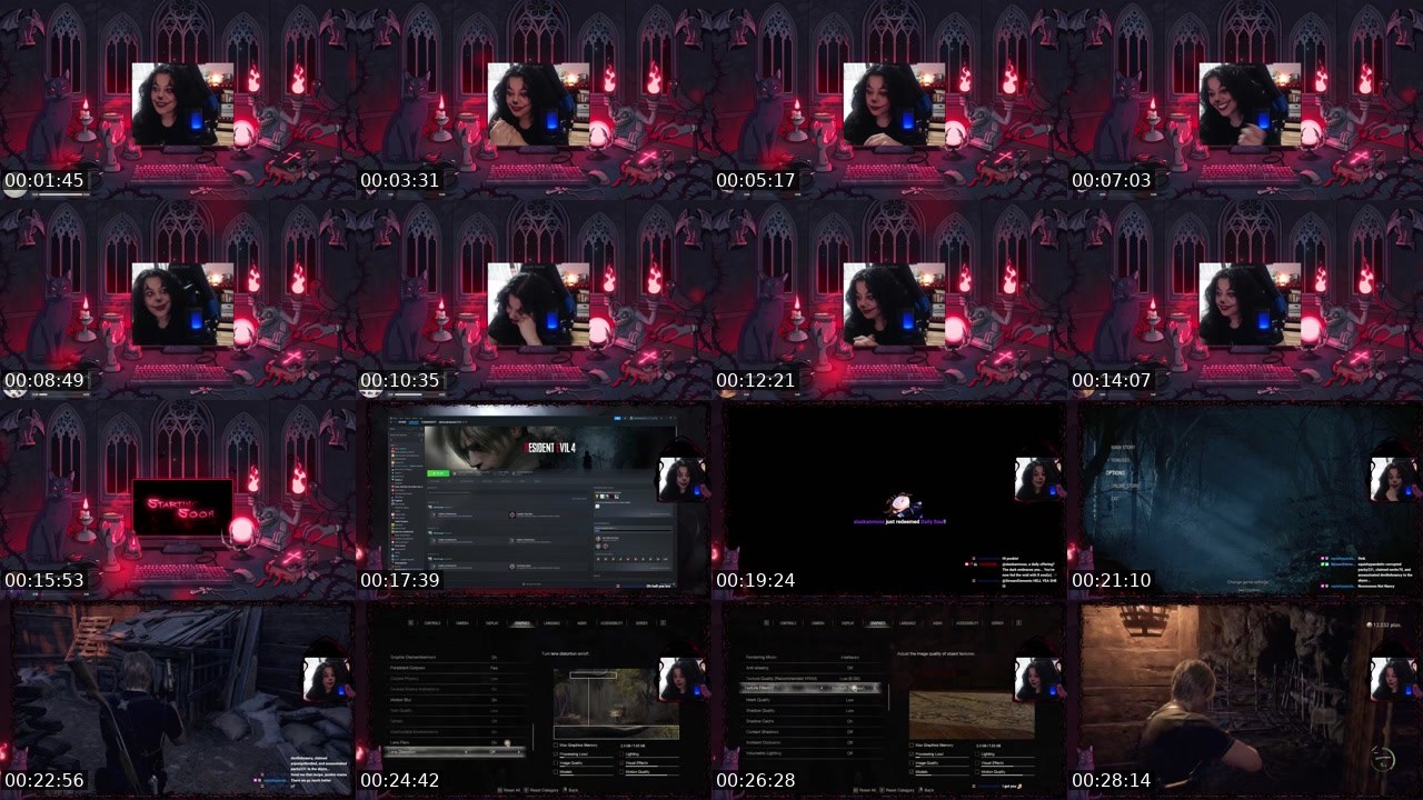 Contact-sheet preview of DevilishNancy's Twitch recording