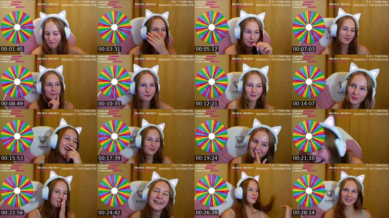 Contact-sheet preview of polandgoodgirl's Twitch recording