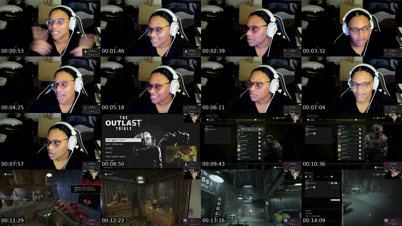Contact-sheet preview of Akirajanelle's Twitch recording