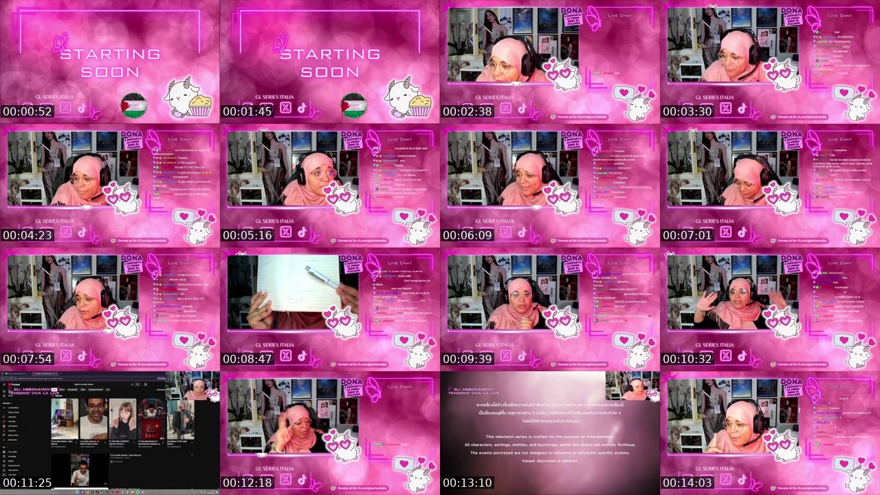 Contact-sheet preview of SFUNCLUB's Twitch recording