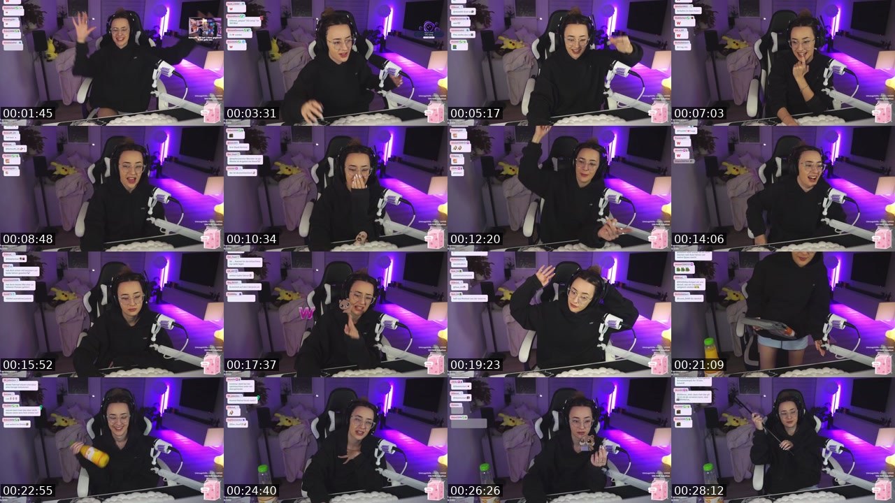Contact-sheet preview of LeaKlein's Twitch recording