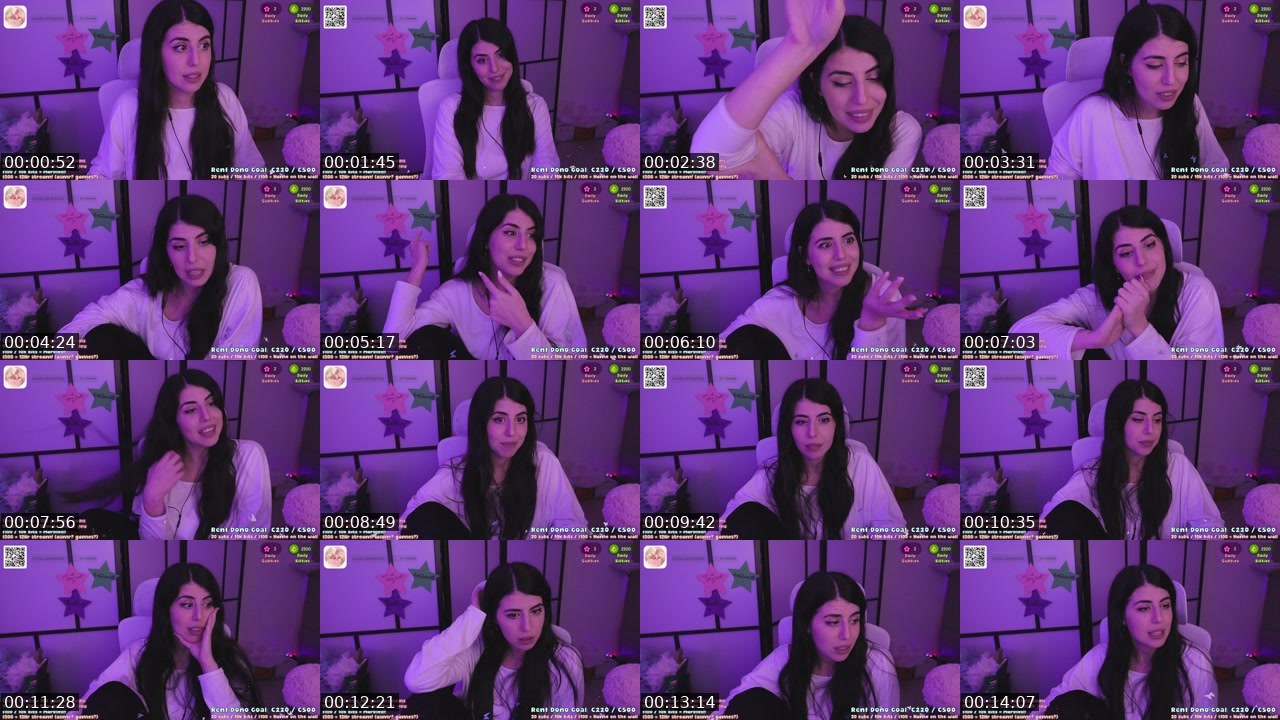 Contact-sheet preview of isel's Twitch recording
