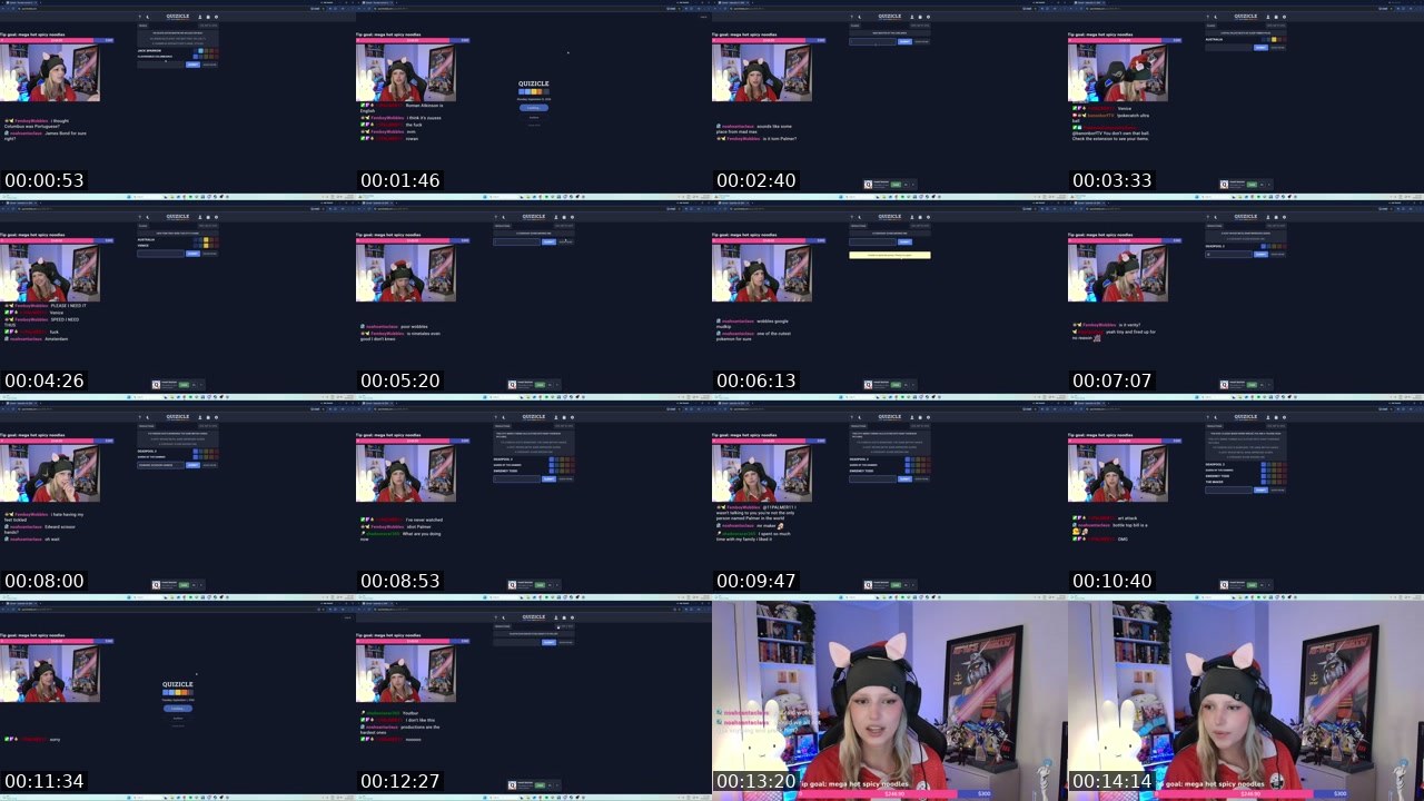 Contact-sheet preview of banonborfTV's Twitch recording