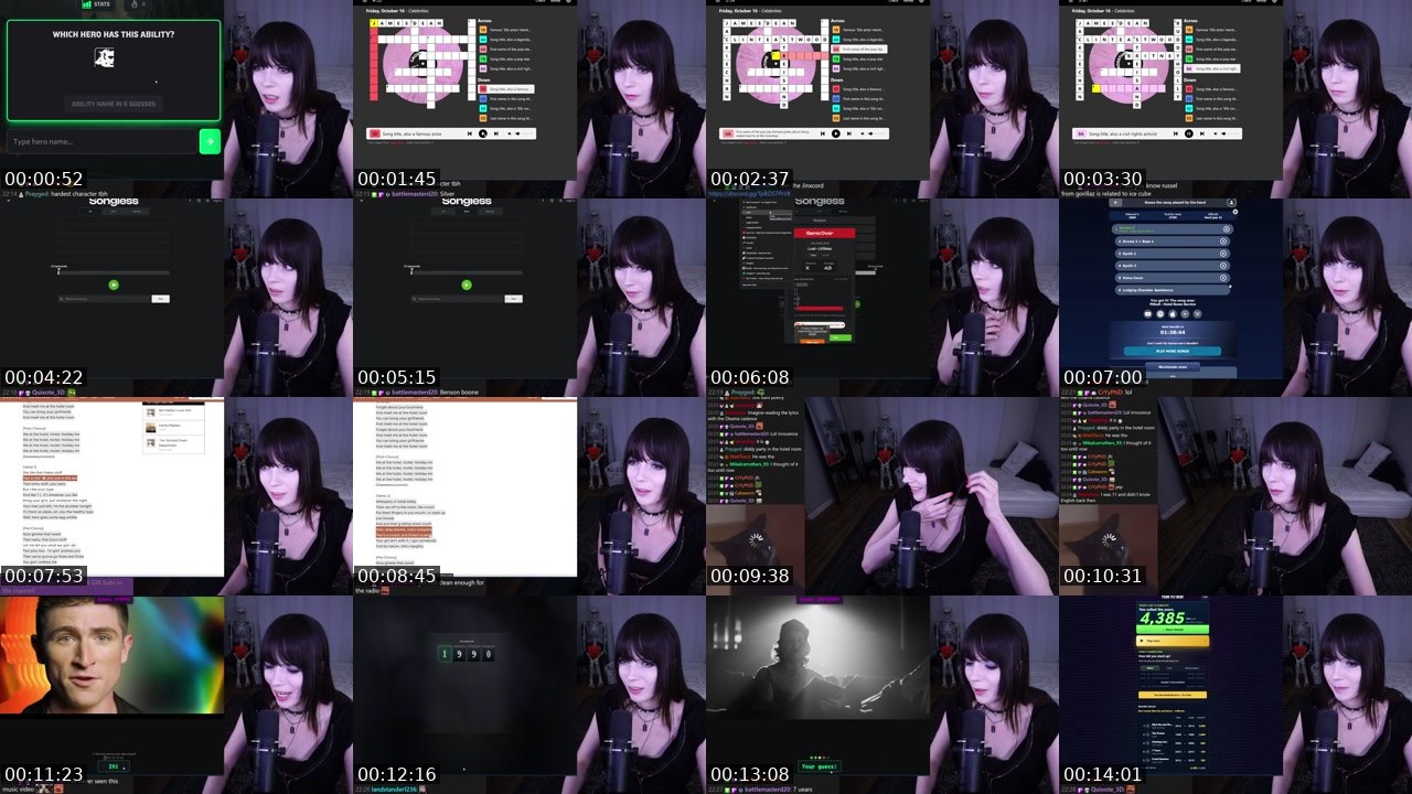Contact-sheet preview of MafiaJinx's Twitch recording