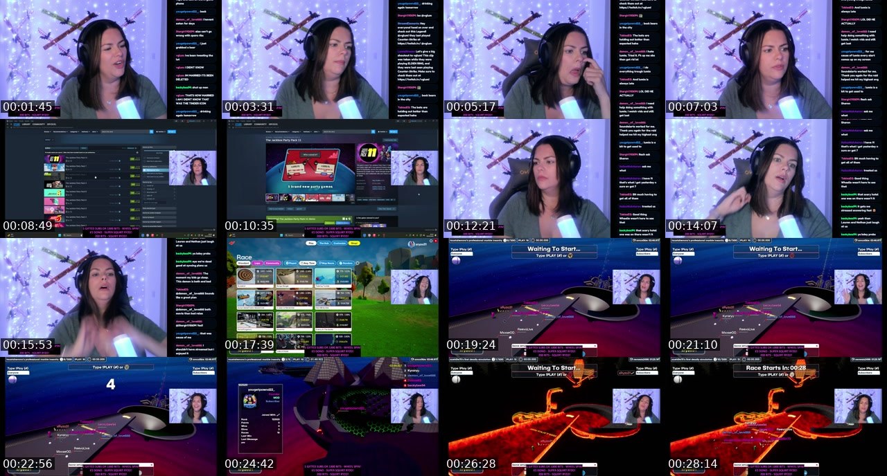 Contact-sheet preview of xRyzo31's Twitch recording