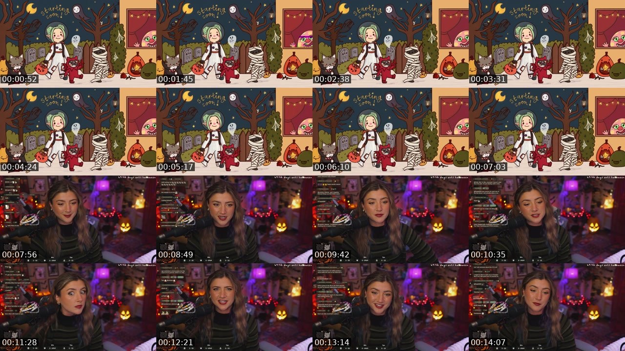 Contact-sheet preview of maisy's Twitch recording