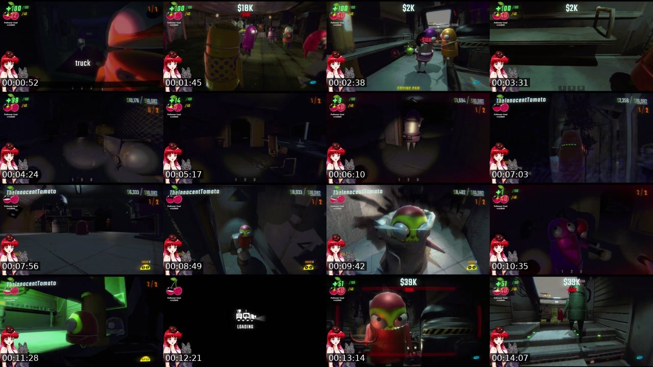 Contact-sheet preview of codenamecherryvt's Twitch recording