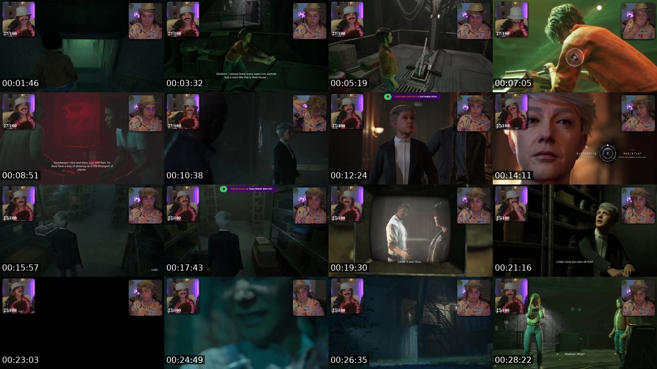Contact-sheet preview of VeryDarian's Twitch recording