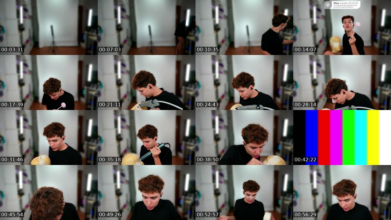 Contact-sheet preview of ISMEIOW's Twitch recording