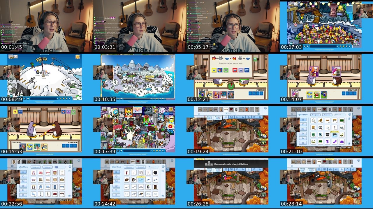Contact-sheet preview of SquidLaughLove's Twitch recording