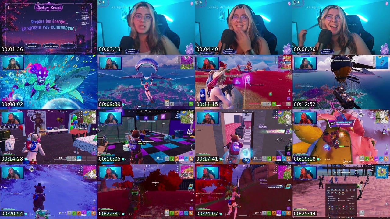 Contact-sheet preview of saphyre_krazy's Twitch recording