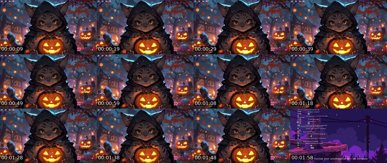 Contact-sheet preview of ChaarQueen's Twitch recording