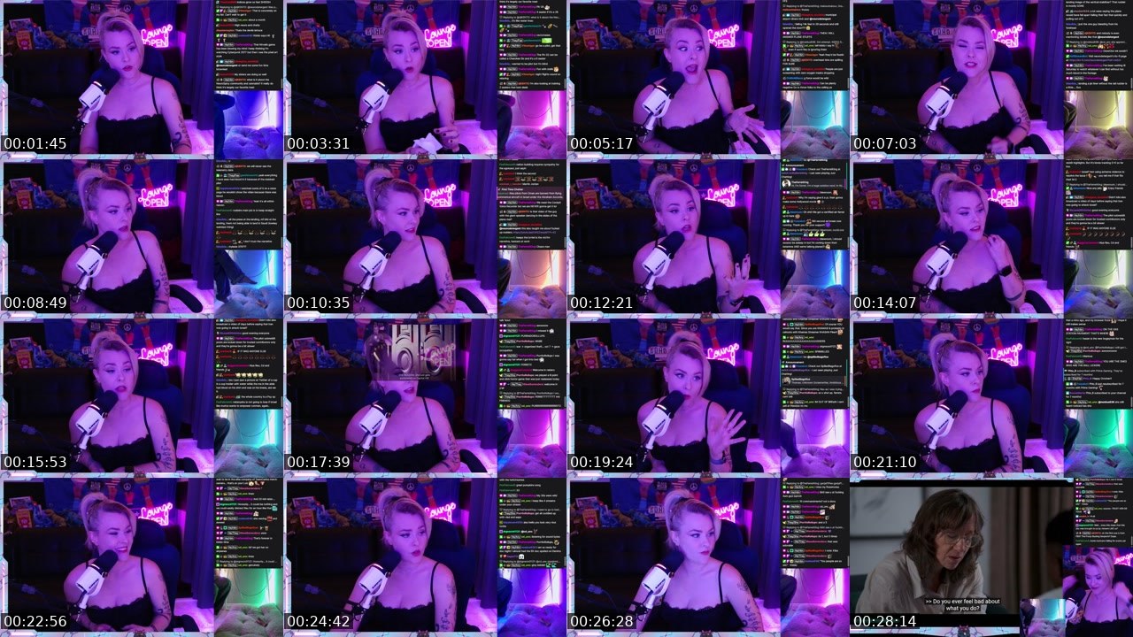 Contact-sheet preview of neurodetergent's Twitch recording