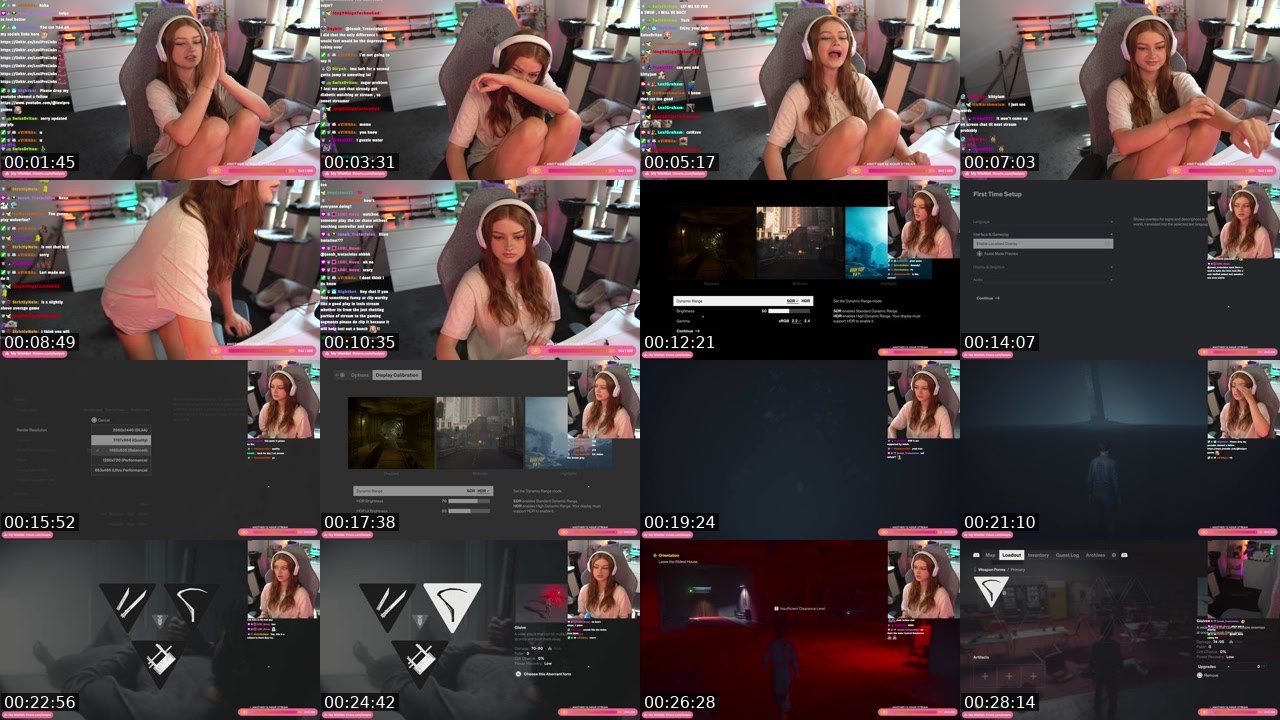 Contact-sheet preview of LexiGraham's Twitch recording