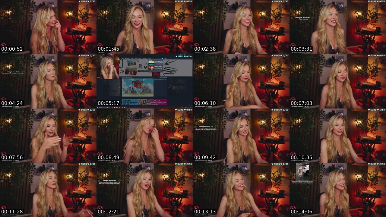 Contact-sheet preview of Bebahan's Twitch recording
