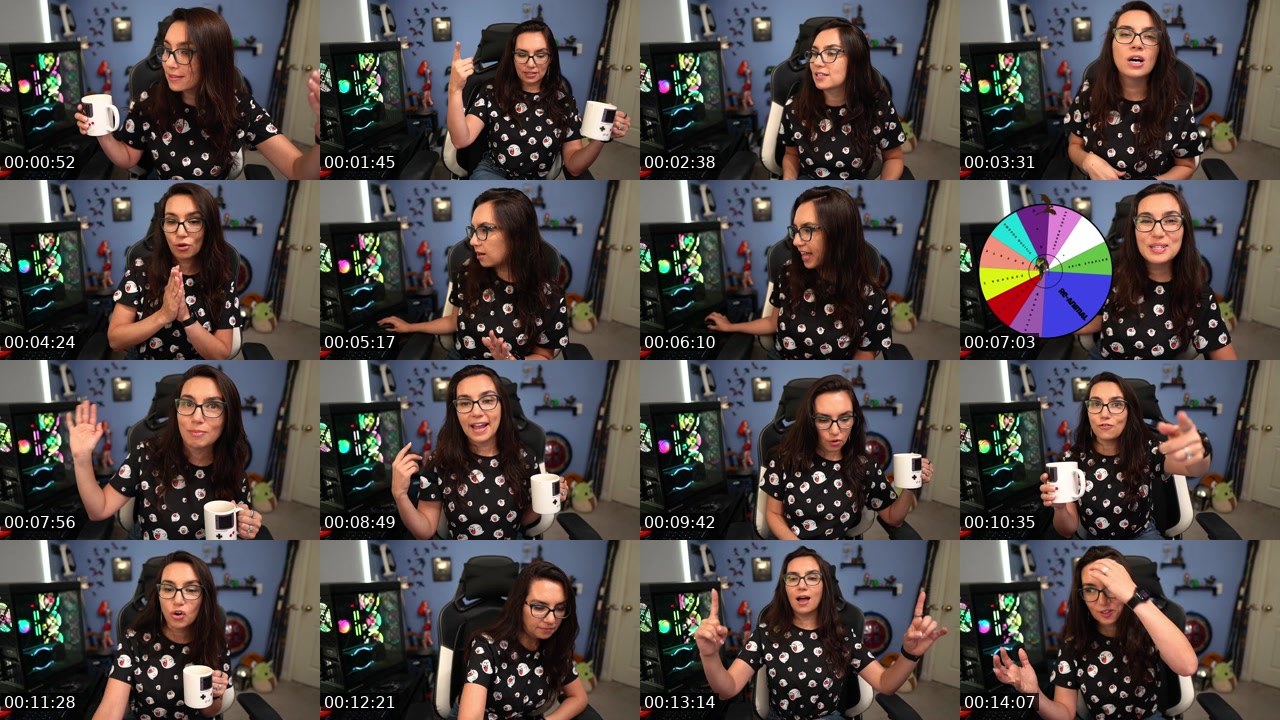 Contact-sheet preview of TrishaHershberger's Twitch recording