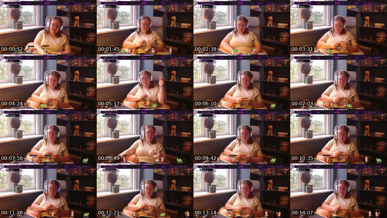 Contact-sheet preview of Csjeberg's Twitch recording