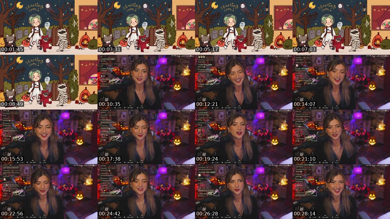 Contact-sheet preview of maisy's Twitch recording