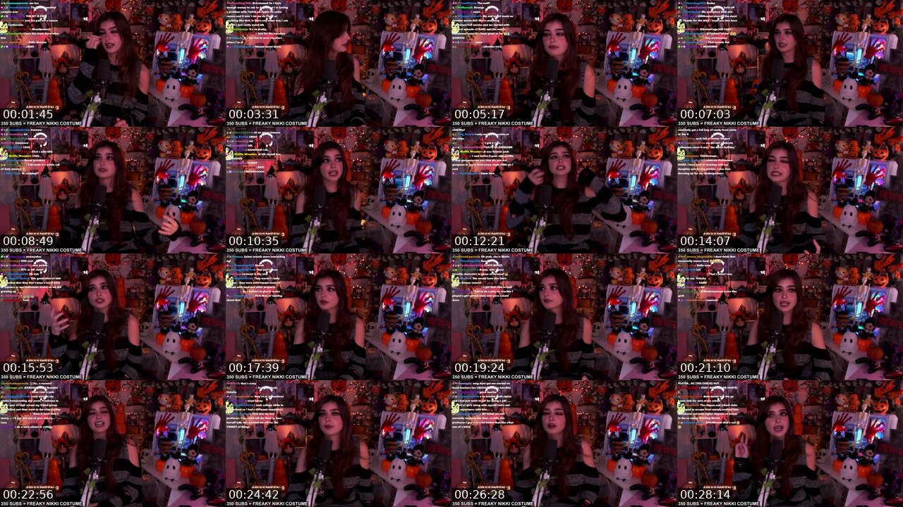 Contact-sheet preview of ARUUU's Twitch recording