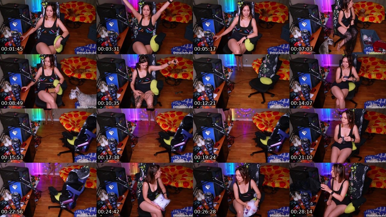 Contact-sheet preview of EmmaLayne's Twitch recording