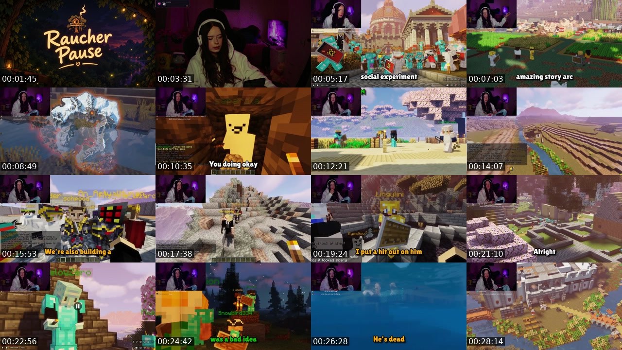 Contact-sheet preview of baumhausv's Twitch recording