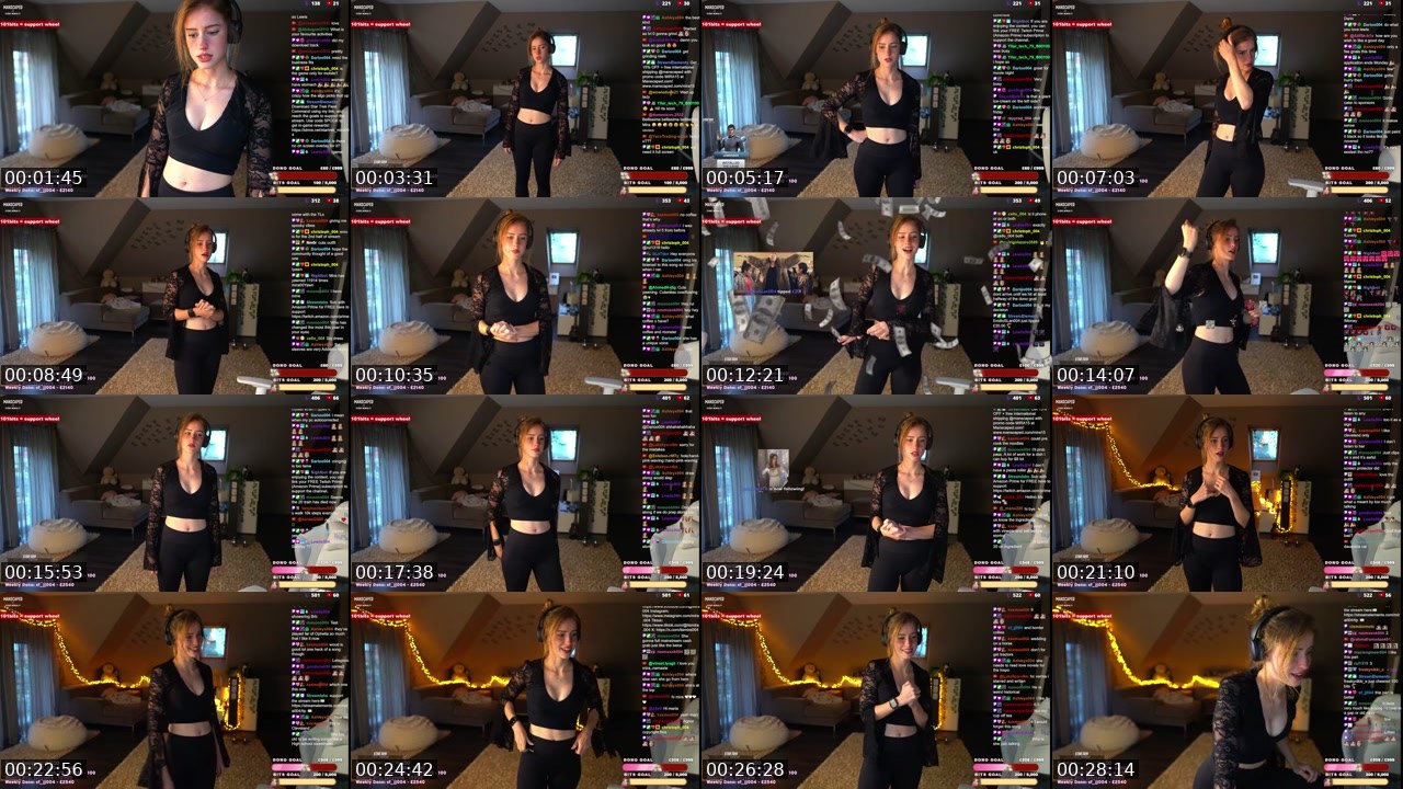 Contact-sheet preview of mira004's Twitch recording