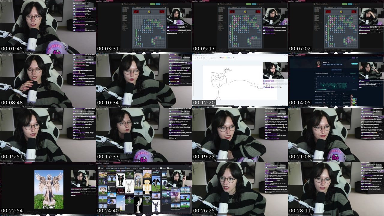 Contact-sheet preview of Weeelpe's Twitch recording