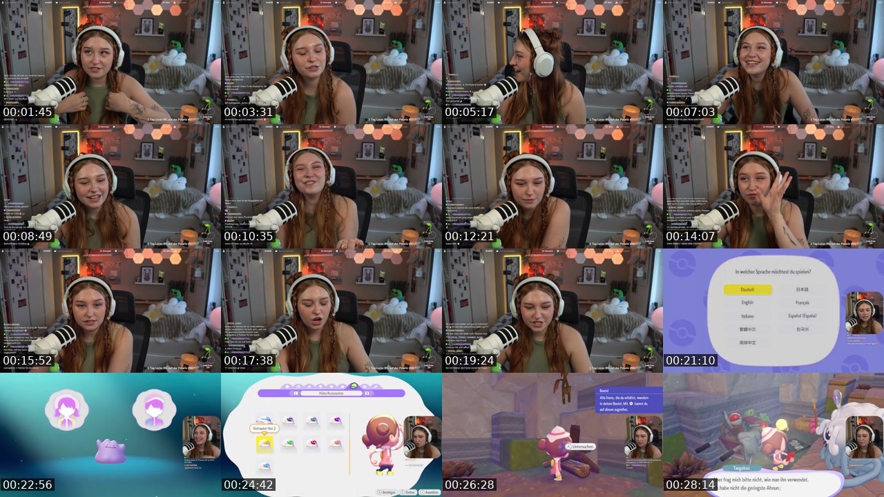 Contact-sheet preview of Mehluxka's Twitch recording