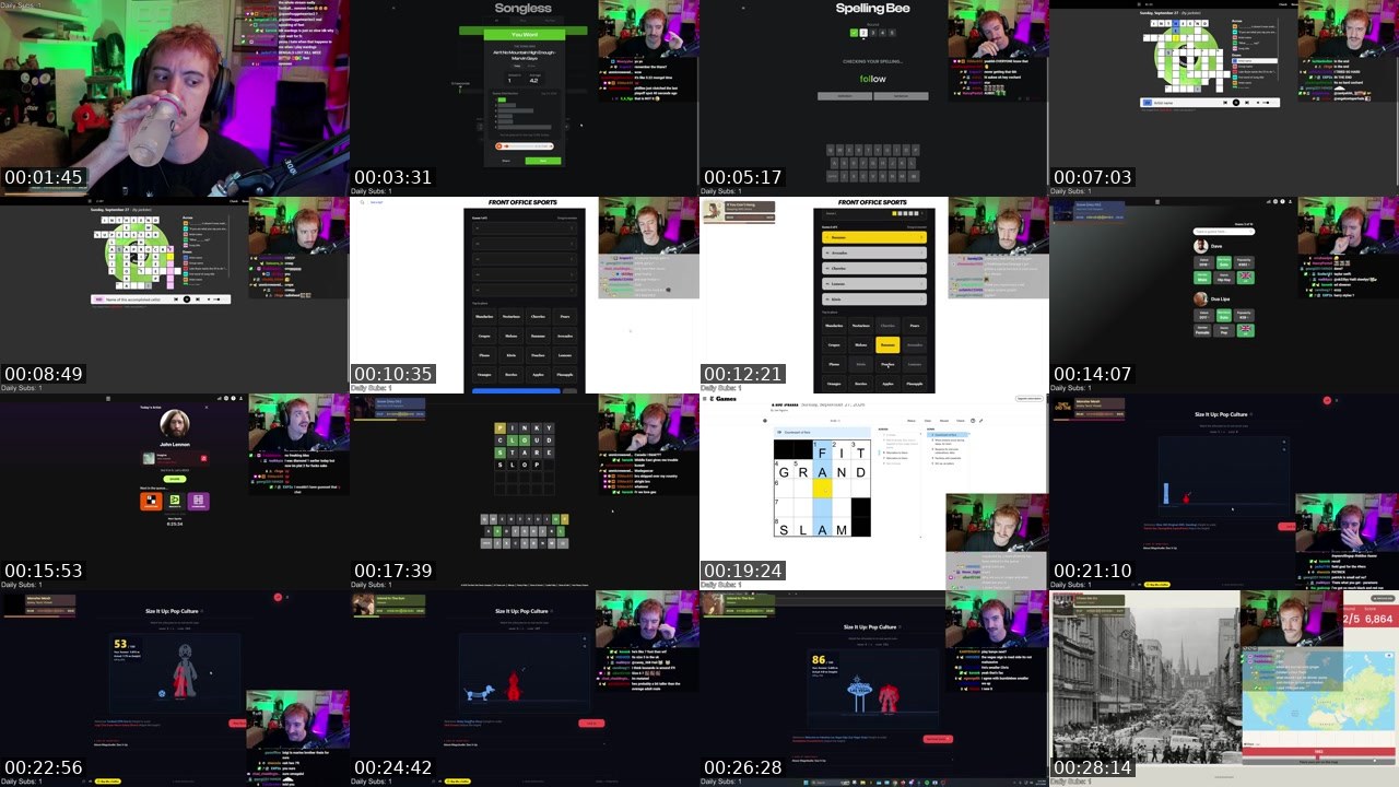 Contact-sheet preview of cochard's Twitch recording