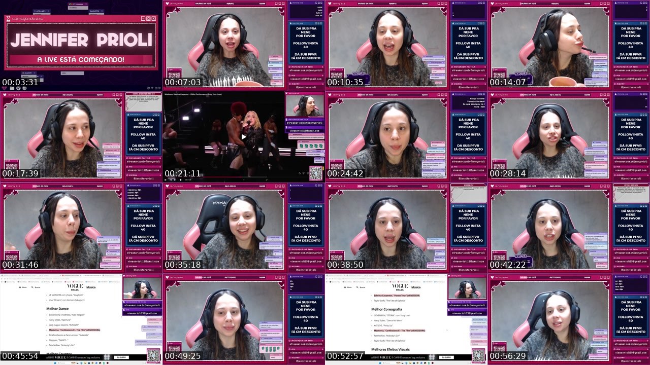 Contact-sheet preview of jennyprioli's Twitch recording