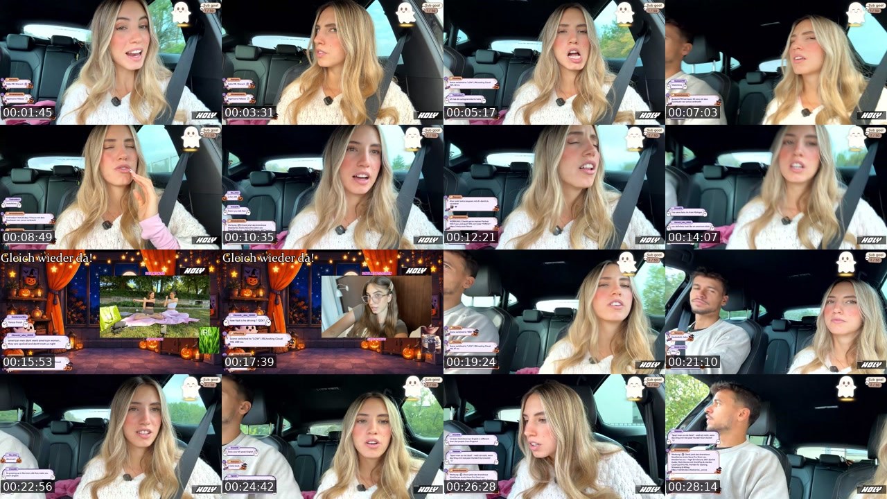 Contact-sheet preview of Yxnca's Twitch recording
