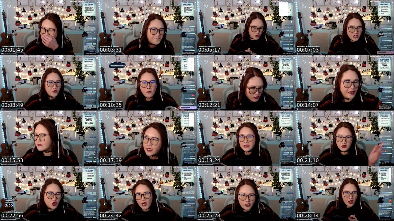 Contact-sheet preview of kaydubz36's Twitch recording