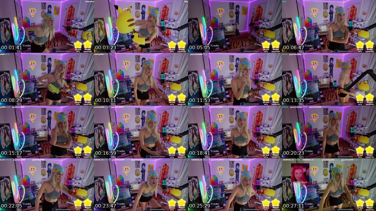 Contact-sheet preview of dankpizzas's Twitch recording