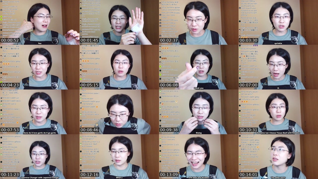 Contact-sheet preview of yoruno_shino's Twitch recording