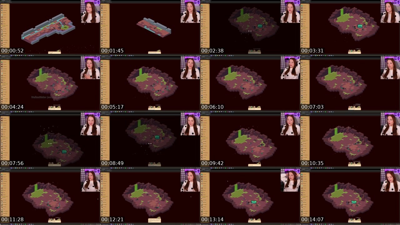 Contact-sheet preview of MadameDiablo's Twitch recording