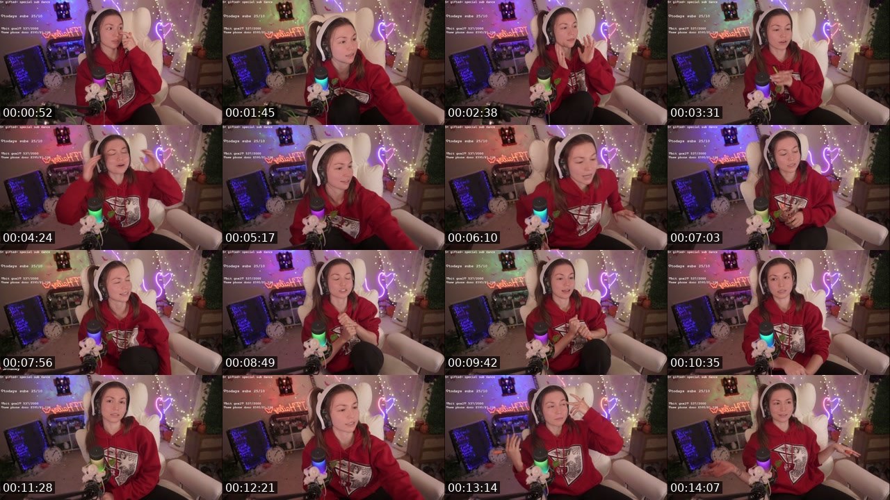 Contact-sheet preview of JFHailey's Twitch recording