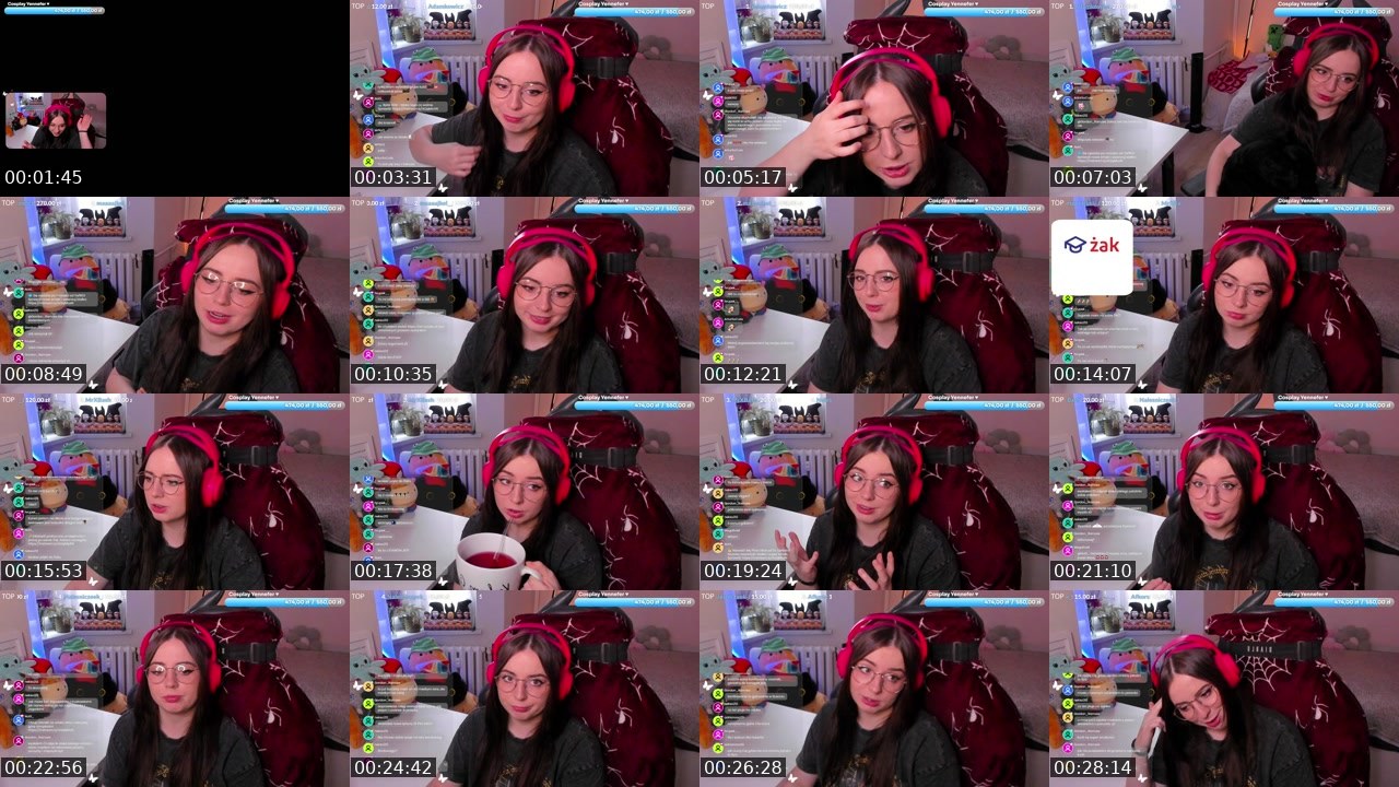 Contact-sheet preview of Notii_'s Twitch recording