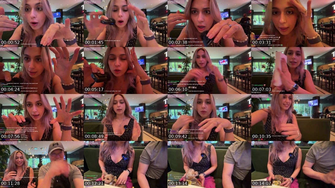 Contact-sheet preview of KiaraIRL's Twitch recording