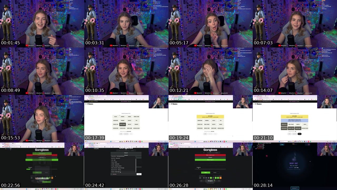 Contact-sheet preview of kaylieuh's Twitch recording