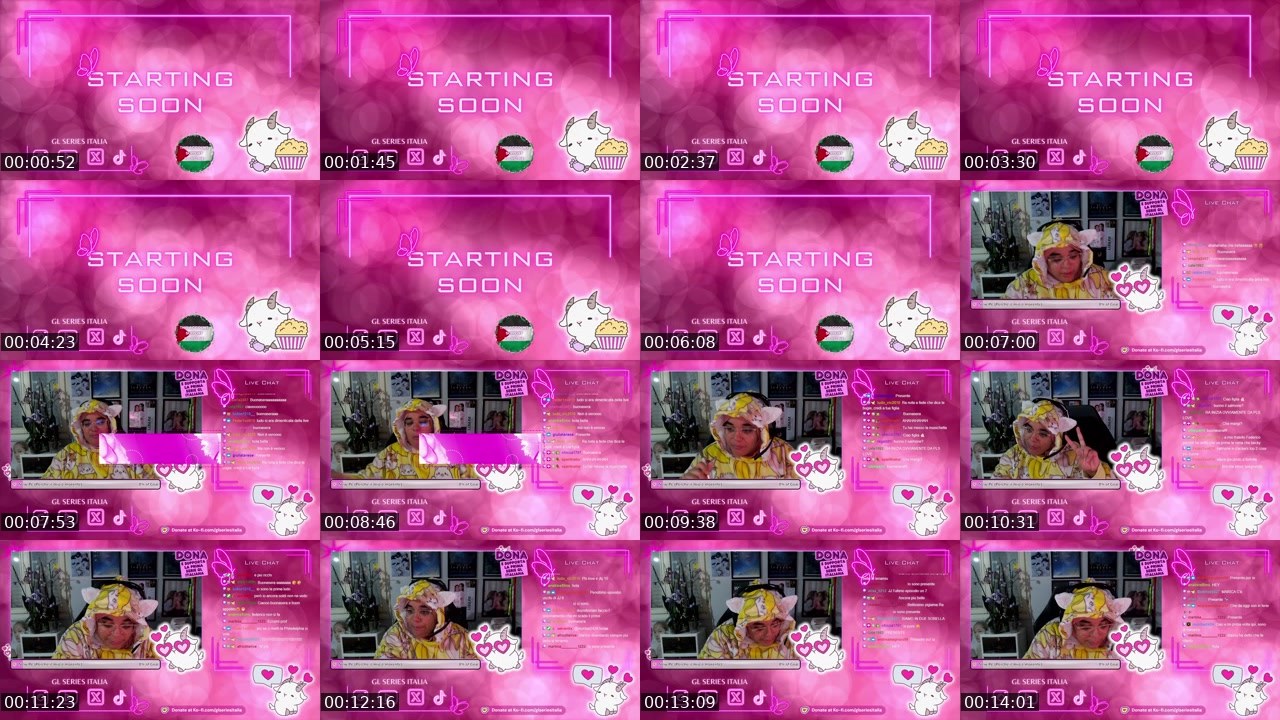 Contact-sheet preview of SFUNCLUB's Twitch recording
